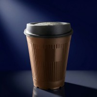Coffee to go cup 0.3l PP brown