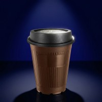 Coffee to go cup 0.2l PP brown