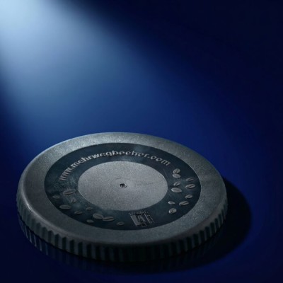 Reusable lid, 90 mm diameter, black
