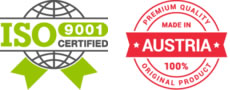 ISO 9001 Certified, Made in Austria